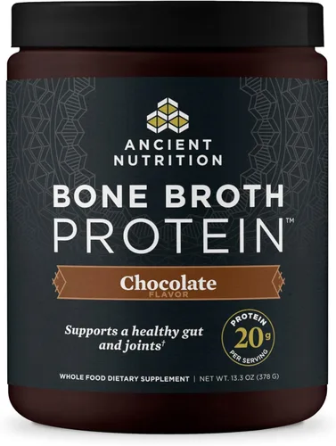 Miniatura 19 de Ancient Proteína de caldo de hueso, sabor puro, tamaño de 40 porciones, todo natural, amigable con los intestinos, polvo de proteína paleo
