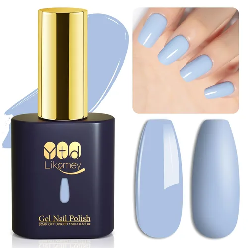 Miniatura 41 de YTD Likomey Esmalte de uñas de gel blanco, 0.5 onzas líquidas, manicura y pedicura para manicura y pedicura de verano, esmalte de color UV, 0.5