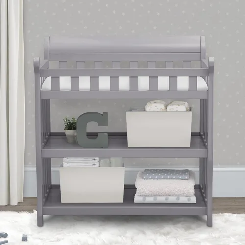 Miniatura 3 de Mesa para cambiar pañales Delta Children Eclipse con cambiador, gris