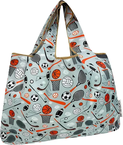Miniatura 35 de allydrew Bolsas de comestibles reutilizables de nailon plegables grandes