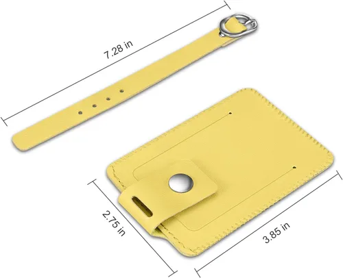 Miniatura 4 de Fintie - Paquete de 2 etiquetas para equipaje, etiquetas de identificación de piel con nombre y cubierta de privacidad para bolsa de viaje y maleta