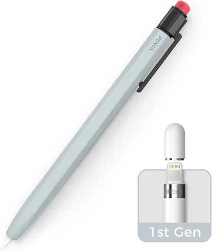 Miniatura 10 de TRONWIN Funda para Apple Pencil de 1ª generación, funda de silicona con agarre perfecto, diseño clásico con clip resistente compatible con Apple