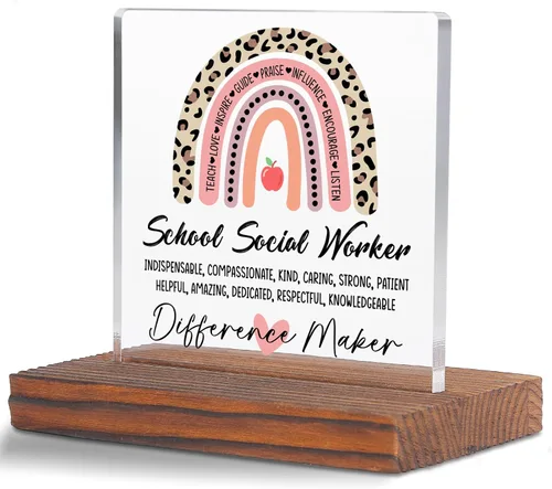Miniatura 13 de Letrero decorativo de escritorio transparente para después de la escuela, regalo de agradecimiento para mujeres y hombres, regalos de agradecimiento
