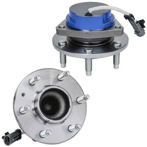 Miniatura 18 de Detroit Axle - 2 Cubos de Cojinetes de Rueda Delantera para Dodge Ram 1500 2009-2011, Conjunto de Cojinetes de Rueda y Cubos 2010, Par de Cubos