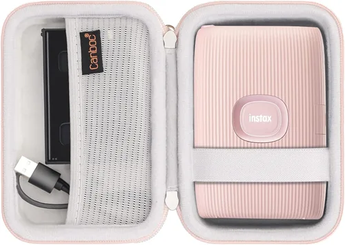 Miniatura 15 de Canboc Estuche de transporte para Fujifilm Instax Mini Link 3 2 1 Impresora para smartphone, bolsillo de malla para película instantánea y cable