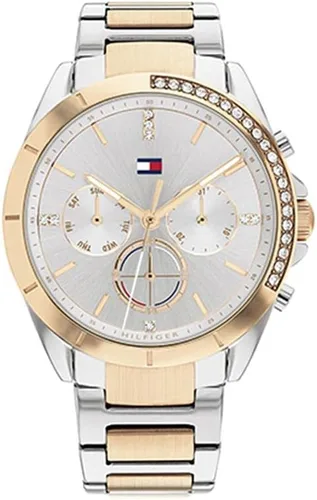 Tommy Hilfiger Reloj deportivo para mujer – Reloj de pulsera multifunción de acero inoxidable – Resistente al agua hasta 5 ATM/164.0 ft – Reloj de