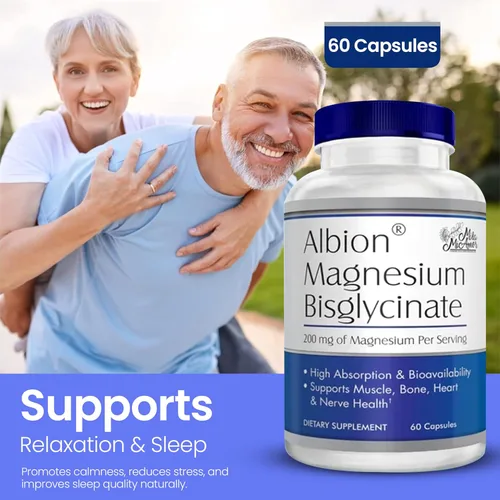 Miniatura 4 de MilaMiAmor Albion® Bisglicinato de Magnesio – Magnesio Quelatado altamente absorbible para músculos, nervios, relajación y apoyo al sueño – Suave