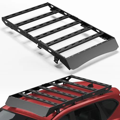 Miniatura 19 de Soporte de techo para Toyota 4Runner 2010-2024 5ª generación, cesta de carga de longitud completa resistente con barras transversales, estante