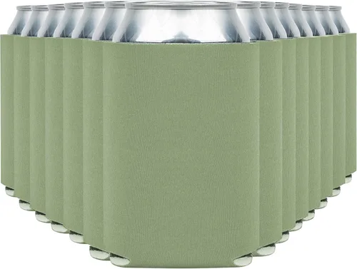 Miniatura 15 de Fundas enfriadoras de latas de cerveza en blanco (paquete de 14) fundas enfriadoras de latas de cerveza con aislamiento suave - Fundas negras lisas