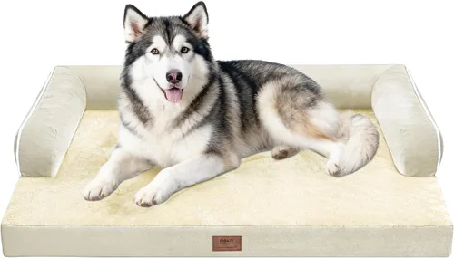 Miniatura 77 de Cama ortopédica impermeable para perros pequeños, cama para perros de tamaño mediano, cómoda cama para mascotas y gatos con lados, funda extraíble