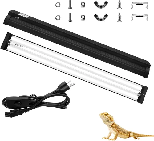 Miniatura 9 de T8 UVB - Kit combinado de iluminación de bombilla HO UVB, luz UVB 10.0 para reptiles, terrario, campana UVA UVB, lámpara de desierto para tanque