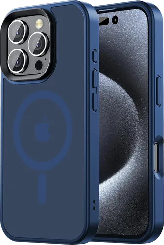 Miniatura 82 de Tigowos Magnetic Guardian - Funda diseñada para iPhone 11 Pro [probada en caídas de grado de 10 pies y compatible con MagSafe] Funda delgada Negro