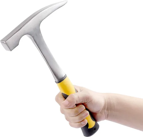 Miniatura 4 de KEILEOHO Paquete de 2 martillos de 32 onzas con mango antideslizante, martillo geólogo de acero de 11.8 pulgadas, martillo de mampostería forjado