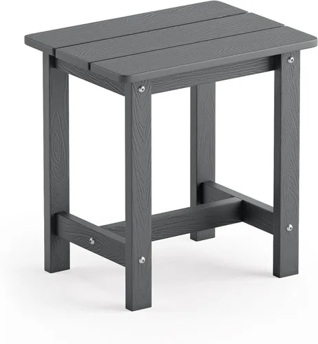 Miniatura 19 de LUE BONA - Mesa auxiliar para exteriores, mesa pequeña de exterior HDPS, mesa auxiliar Adirondack, mesa auxiliar de exterior para patio, porche