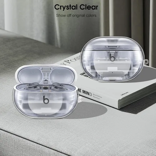Miniatura 2 de Fintie Funda transparente para los nuevos Beats Studio Buds + (2023) / Beats Studio Buds 2021, funda protectora para auriculares antipérdida a