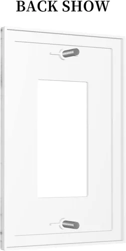 Miniatura 380 de Placa de Interruptor de Luz Azul de 1 Gang, Placa de Pared Decorativa de Palanca Individual, Cubierta de Placa de Pared de Palanca, Placa Frontal