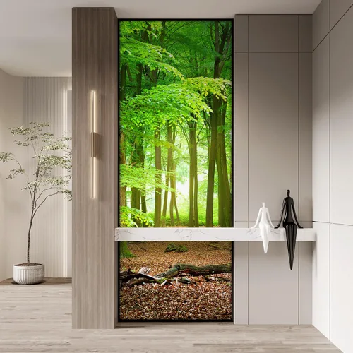Miniatura 297 de SIGNFORD - Papel tapiz de diseño de bosque, removible para dormitorio o sala de estar, 100 x 144 pulgadas Bosque1-1911-m17