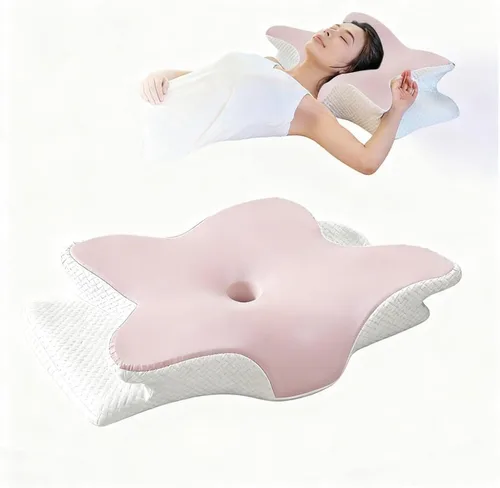 Miniatura 3 de Almohada cervical cervical para dormir, almohadas de espuma viscoelástica, almohadas ergonómicas para aliviar el dolor de cuello, almohada