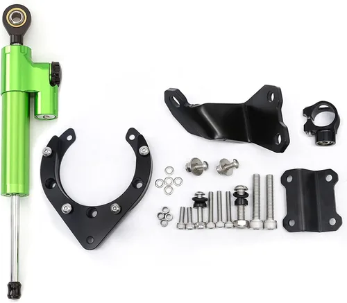 Miniatura 14 de Kit de soporte de montaje estabilizador de aluminio para motocicleta CNC para Yamaha MT07 FZ07 2020 2021 2022 2023 (negro + negro)