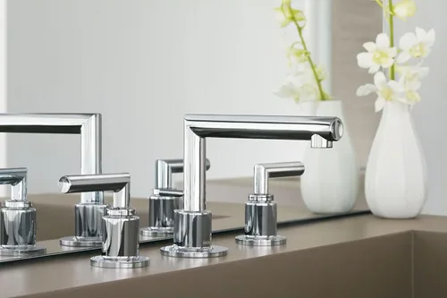 Miniatura 18 de Moen TS43002 Arris - Kit de ajuste de grifo de baño moderno de 8.0 in (8.0 in), requiere válvula, cromado