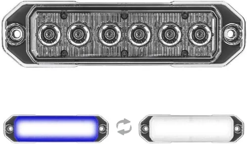 Miniatura 12 de Super Take Down Z-6 TIR LED de montaje en superficie estroboscópica de emergencia y luces de trabajo/TD de advertencia - Luz de rejilla de policía