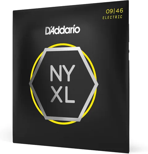 Miniatura 34 de D'Addario Cuerdas para guitarra eléctrica, NYXL entorchadas en níquel, NYXL1164, calibre medio 11-64, juego de 7 cuerdas, paquete de 1