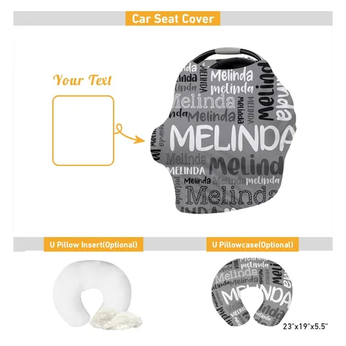 Miniatura 8 de Funda de asiento de automóvil personalizada para bebés, funda de asiento de automóvil multiusos con nombre, fundas de asiento de automóvil, regalos