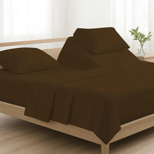 Miniatura 7 de 4 piezas de lujo Split Top Queen 100% algodón egipcio de 800 hilos (ajustable, parte superior flexible tamaño queen) sábanas divididas de 28