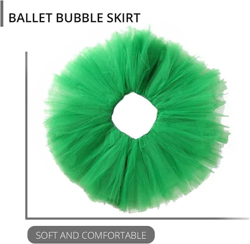 Miniatura 6 de Kakaco Faldas de tutú de tul en capas, tutú de baile, tutú de princesa, disfraz de tutú para mujeres y niñas, 66 Short