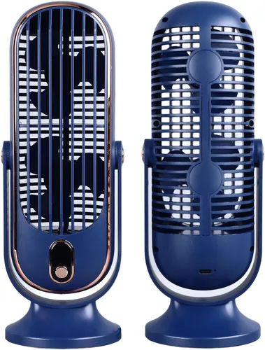 Miniatura 3 de Ventilador de mesa de torre de escritorio, ventilador de mesa silencioso, torre oscilante, ventilador de mesa con enchufe USB, ventilador de mesa