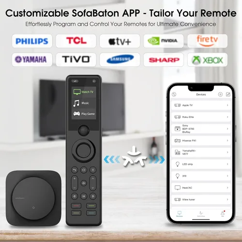 Miniatura 4 de SofaBaton Control Remoto Universal X1S, Control Remoto Universal Todo en Uno con Hub y APP, Actividades de Un Toque, Compatible con Más de 60