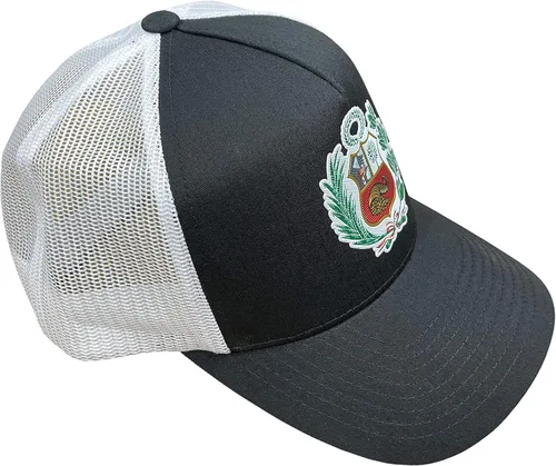 Miniatura 3 de PeruCoUSA Gorra Peru Escudo - Gorra de malla de camionero ajustable - Gorras de Peru