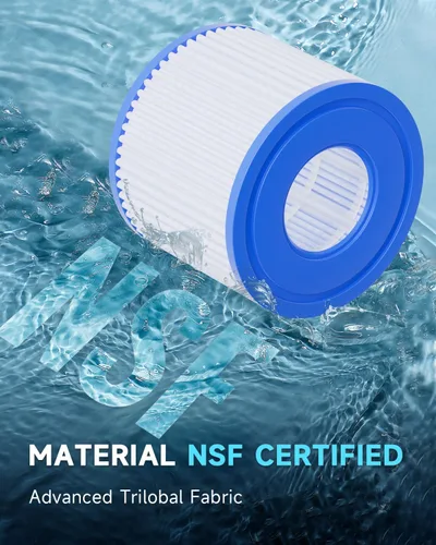 Miniatura 2 de AQUALTRA Cartucho de filtros para bañera de hidromasaje tipo VI compatible con Lay-Z Spa, 90352E 58323E 58323 58324 90427E Filtros inflables