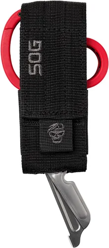 Miniatura 8 de Multiherramienta SOG ParaShears ligera de acero inoxidable para el campo, 11 herramientas con tecnología de palanca compuesta, rojo