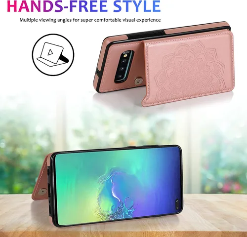 Miniatura 6 de Asuwish Funda compatible con Samsung Galaxy Note 8 y protector de pantalla de vidrio templado, con ranura para tarjetero, función atril, cartera