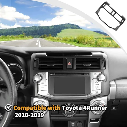 Miniatura 3 de Voodonala Para 4Runner ABS Control Central Navigation Dashboard Instrumento Fascia Panel Cubierta Trim para 2010-2019 Toyota 4Runner Accesorios