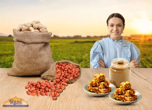 Miniatura 8 de Cacahuetes Rani, enteros crudos con piel (sin cocer, sin sal) 80 onzas (5 libras) 5.0 lbs a granel ~ Todo natural Vegano Kosher Apto