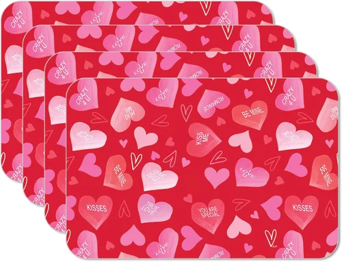 Miniatura 9 de CounterArt Americana Style - Juego de 4 manteles individuales reversibles de plástico flexible de fácil cuidado, fabricados en los Estados Unidos