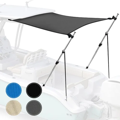 Miniatura 20 de Extensión universal de sombra en T para toldos Bimini para barcos, toldo de barco, postes telescópicos ajustables, acero inoxidable, cubierta
