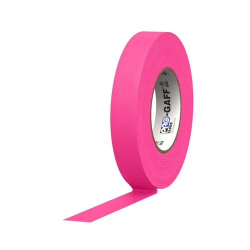 Miniatura 17 de ProTapes Pro Gaff Cinta de Gaffer de tela mate premium de 1 pulgada de ancho con adhesivo de goma, 11 mils de grosor, 55 yardas de longitud