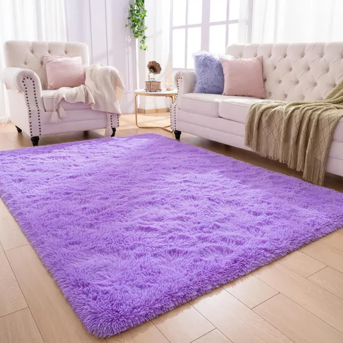 Miniatura 4 de Softlife - Alfombras ultrasuaves y esponjosas para dormitorio de niños y niñas, cuarto de bebé, alfombra de 3 x 5 pies, moderna, de felpa