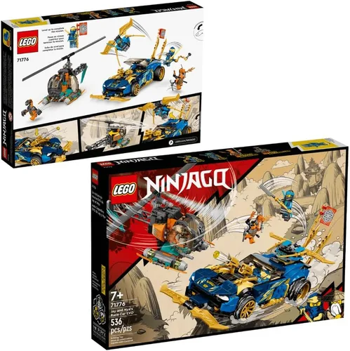 Miniatura 9 de LEGO Ninjago Jay y NYA's Race Car EVO 71776 Kit de construcción (536 piezas)
