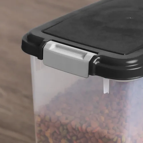 Miniatura 7 de IRIS USA Contenedor hermético de almacenamiento de alimentos para perros, hasta 30 libras, con ruedas, para almacenamiento de alimentos para perros
