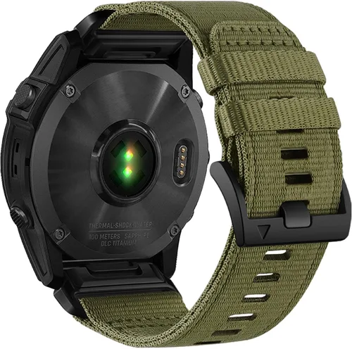 Miniatura 9 de Abanen Correas de reloj de nailon de 0.866 pulgadas de ajuste rápido mejoradas para Garmin Fenix 8 de 1.772 pulgadas / Fenix 7 / epix Pro 1.772