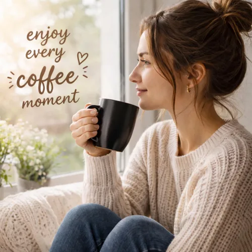 Miniatura 6 de AmorArc Juego de 6 tazas de café de 16 onzas, tazas de café grandes de cerámica para hombre, mujer, papá, mamá, tazas de café modernas con asa