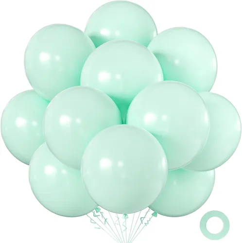 Miniatura 51 de KALOR Globos color morado ceniza de 18 pulgadas, 10 globos de látex mate, globos redondos grandes para bodas, baby shower, fiestas de cumpleaños