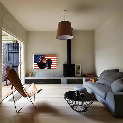Miniatura 6 de Sungmin - Tapiz de bandera estadounidense de 3 x 5 pies para interiores y exteriores, para dormitorio, sala de estar, dormitorio, pared con ojales