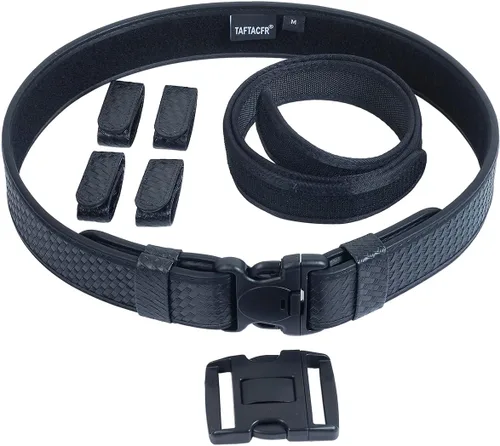 Miniatura 7 de Cinturón de servicio para la aplicación de la ley Utilidad de seguridad Policía Militar 2.25 "Tactical Patrol Belt Set