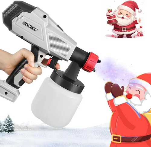 NEWTRY Pistola pulverizadora de chocolate de 500 W para pasteles, pulverizador de pintura eléctrico de 110 V, kit de rociador de pasteles, 3 modos,
