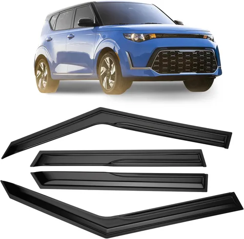 Miniatura 18 de Protectores de lluvia con cinta adhesiva para ventana, viseras para deflector de viento para Honda Civic 2016-2021, 4 piezas - 94682